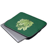 Spring Green Maple Verlasse Nature Lover Laptopschutzhülle (Vorne Knopf)