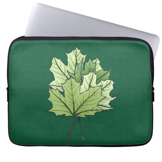 Spring Green Maple Verlasse Nature Lover Laptopschutzhülle (Vorderseite)