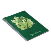 Spring Green Maple Verlasse Nature Lover Notizblock (Rechte Seite)
