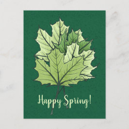 Spring Green Maple Verlasse Nature Lover Postkarte