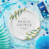 Spring Green Meadow Blätter Brautparty Pappteller (Party)