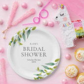 Spring Green Meadow Blätter Brautparty Pappteller (Party)