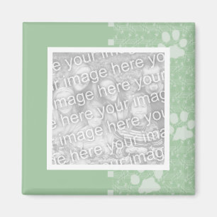 Spring Green Paws Foto Magnete Magnet