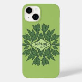 Spring Green Verlasse ästhetische Typografie Case-Mate iPhone 14 Hülle