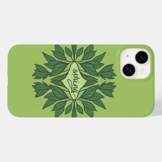 Spring Green Verlasse ästhetische Typografie Case-Mate iPhone Hülle (Rückseite (Horizontal))