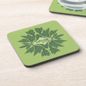 Spring Green Verlasse ästhetische Typografie Getränkeuntersetzer (Linke Seite)