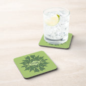 Spring Green Verlasse ästhetische Typografie Getränkeuntersetzer (Rechte Seite)