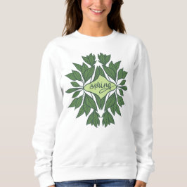 Spring Green Verlasse ästhetische Typografie Sweatshirt