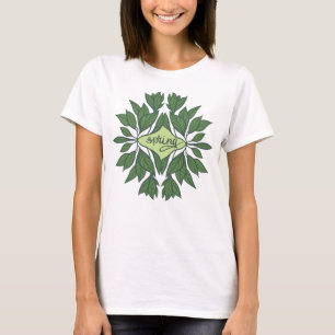 Spring Green Verlasse ästhetische Typografie T-Shirt