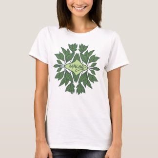 Spring Green Verlasse ästhetische Typografie T-Shirt