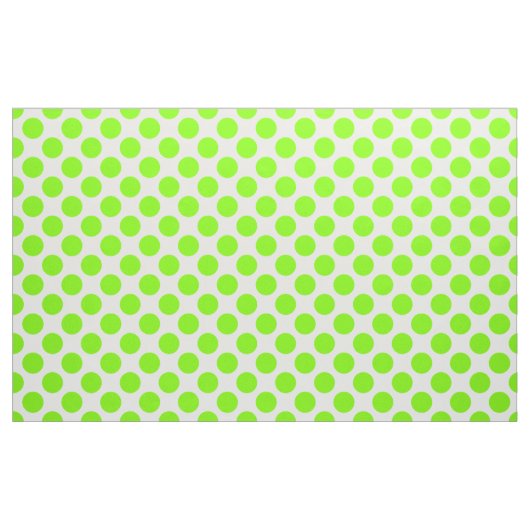 Spring Green & White Polka Dot Muster Stoff (Yard (91,4 cm))