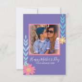 Spring Greenery Happy Mother Day Card Karte (Vorderseite)