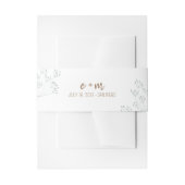 Spring Greenery Wedding Einladungsbanderole (Vorderseite Beispiel)