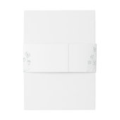 Spring Greenery Wedding Einladungsbanderole (Rückseitenbeispiel)