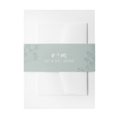 Spring Greenery Wedding Einladungsbanderole (Vorderseite Beispiel)