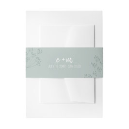 Spring Greenery Wedding Einladungsbanderole