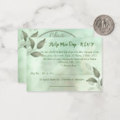 SPRING GREENERY WEDY R.S.V.P IN VIETNAMESE MITTEILUNGSKARTE (Vorderseite/Rückseite Beispiel)