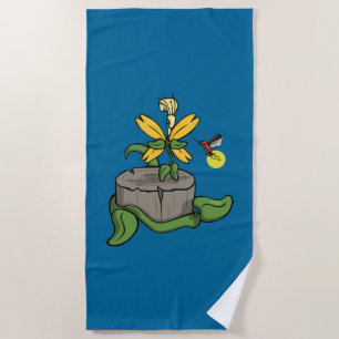 Spring Greet Summer Beach Handtuch