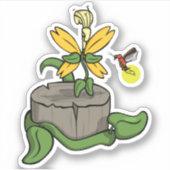Spring Greet Summer Contour Sticker (Vorderseite)