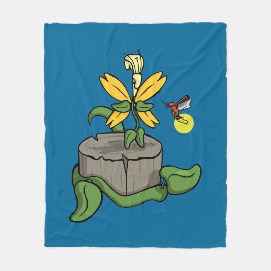 Spring Greet Summer Fleece Blanket (Vorderseite)