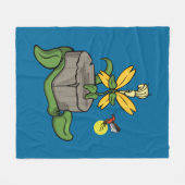 Spring Greet Summer Fleece Blanket (Vorderseite (Horizontal))