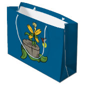 Spring Greet Summer Gift Bag Große Geschenktüte (Rückseite Schrägansicht)