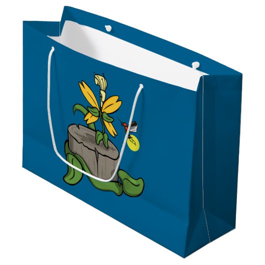 Spring Greet Summer Gift Bag Große Geschenktüte (Vorderseite Schrägansicht)