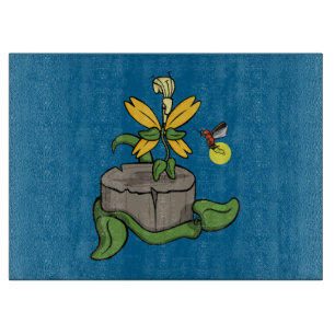 Spring Greet Summer Glass Cutting Board Schneidebrett