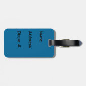 Spring Greet Summer Luggage Tag Gepäckanhänger (Rückseite horizontal)