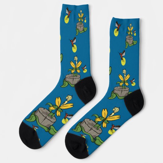 Spring Greets Summer Socken (Linkes Detail)