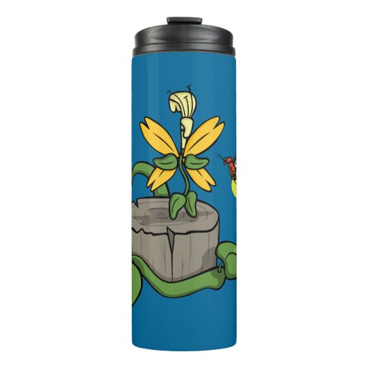 Spring grüßt Sommertherme Thermosbecher (Vorderseite)