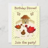 Spring Hähnchen Art Card jeder Anlass anpassen! Einladung (Vorderseite)