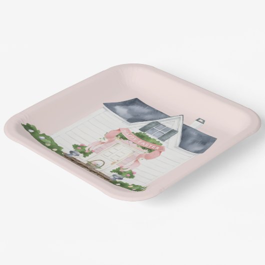 Spring | Happy Easter | House Pappteller (Gewinkelt)