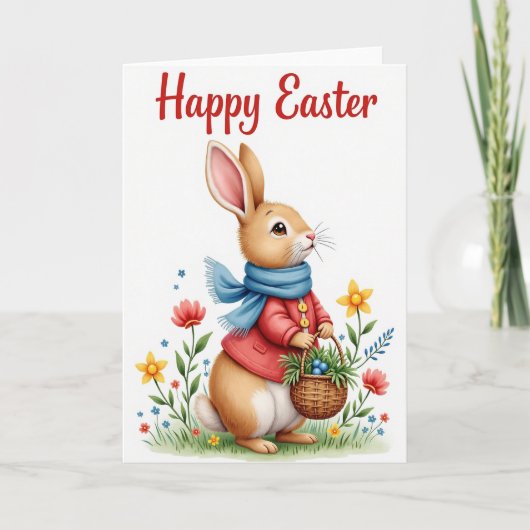 Spring Hare Greeting Card Karte (Vorderseite)