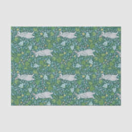 Spring Hares und Pussy Willows Garden Tissue Paper Seidenpapier