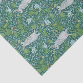 Spring Hares und Pussy Willows Garden Tissue Paper Seidenpapier (Ausschnitt)