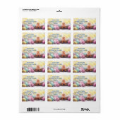 Spring has Sprung Labels: Personalisieren Sie Oste Adressaufkleber (Vorne)