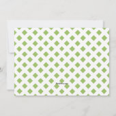 Spring hat Birthday Party Einladung (Rückseite)