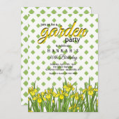 Spring hat Birthday Party Einladung (Vorne/Hinten)