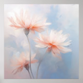Spring Hazy Pastel Petal Wildblume Florals by Ava Poster (Vorne)