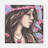 Spring Heart Magnet (Vorne)