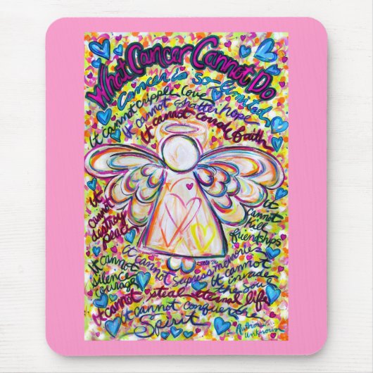 Spring Hearts Angel Mousepad (Vorne)