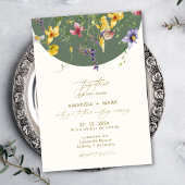 Spring Herbst Boho Wildblume Whimsical Einladung