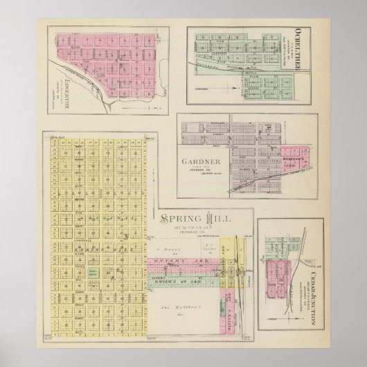Spring Hill, Edgerton, Ocheltree, Gardner, Kansas Poster (Vorne)