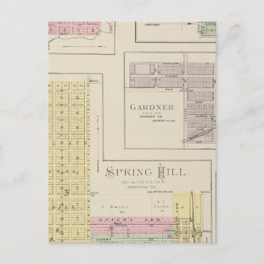 Spring Hill, Edgerton, Ocheltree, Gardner, Kansas Postkarte (Vorderseite)