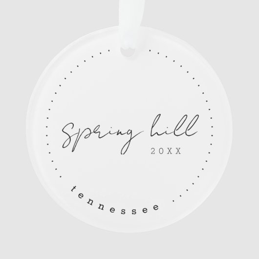 Spring Hill Tennessee TN Travel Vereinte Staaten Ornament (Vorderseite)