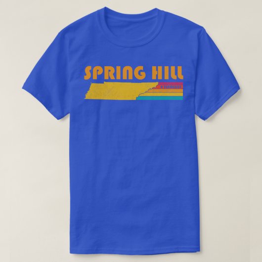 Spring Hill Tennessee Vintag bekümmerter Souvenir T-Shirt (Design vorne)