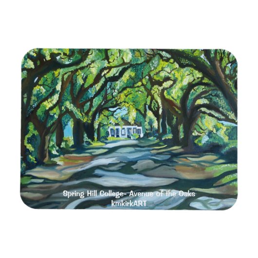 Spring Hill Uni - Avenue of the Oaks kmkirkART Magnet (Horizontal)