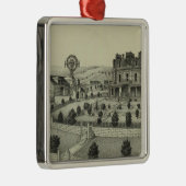 Spring- Hillbauernhof, Chase County, Kansas Ornament Aus Metall (Rechts)