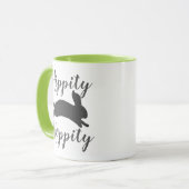 Spring Hippity Hoppity Bunny Tasse (Vorderseite Links)